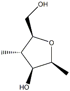 D-Glucitol, 2,5-anhydro-1,4-dideoxy-4-methyl- (9CI) Struktur