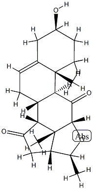 (14β,17R,20S)-3β-Hydroxy-12α,20-epoxypregn-5-ene-11,15-dione Struktur