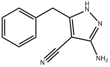 5-Amino-3-benzyl-1H-pyrazole-4-carbonitrile Struktur