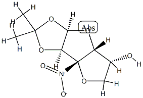 3,6-Anhydro-1-O,2-O-isopropylidene-3-C-nitro-α-D-glucofuranose Struktur