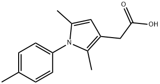 2,5-dimethyl-1-(4-methylphenyl)-1h-pyrrole-3-aceticaci Struktur