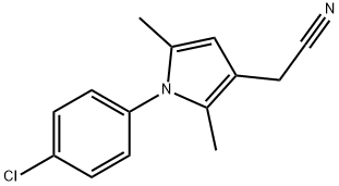 1-(4-CHLOROPHENYL)-2,5-DIMETHYL-1H-PYRROL-3-YL]ACETONITRILE Struktur