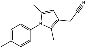 2,5-DIMETHYL-1-(4-METHYLPHENYL)-1H-PYRROL-3-YL]ACETONITRILE Struktur