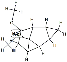 1H-Dicyclopropa[a,cd]pentalene,octahydro-1,3c-dimethoxy-,(1-alpha-,2a-alpha-,2b-alpha-,2c-alpha-,3a-alpha-,3b-alpha-,3c-bta-)-(9CI) Struktur