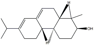 (2S,4bβ,10aβ)-1,2,3,4,4a,4b,5,6,10,10a-Decahydro-1,1,4aα-trimethyl-7-isopropylphenanthren-2β-ol Struktur