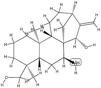 (4S,15S)-Kaur-16-ene-7β,15,19-triol Struktur