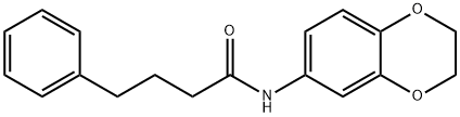 N-(2,3-dihydro-1,4-benzodioxin-6-yl)-4-phenylbutanamide Struktur