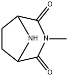 3,8-Diazabicyclo[3.2.1]octane-2,4-dione,3-methyl-(9CI) Struktur