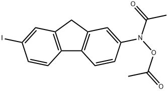 N-acetoxy-N-2-acetylamino-7-iodofluorene Struktur