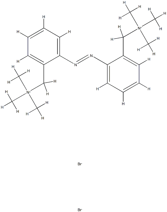 2,2'-bis(alpha-(trimethyl)ammoniummethyl)azobenzene Struktur