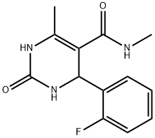 5-Pyrimidinecarboxamide,4-(2-fluorophenyl)-1,2,3,4-tetrahydro-N,6-dimethyl-2-oxo-(9CI) Struktur