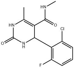 5-Pyrimidinecarboxamide,4-(2-chloro-6-fluorophenyl)-1,2,3,4-tetrahydro-N,6-dimethyl-2-oxo-(9CI) Struktur