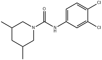 N-(3,4-dichlorophenyl)-3,5-dimethyl-1-piperidinecarboxamide Struktur