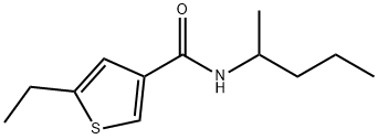 3-Thiophenecarboxamide,5-ethyl-N-(1-methylbutyl)-(9CI) Struktur