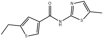 3-Thiophenecarboxamide,5-ethyl-N-(5-methyl-2-thiazolyl)-(9CI) Struktur