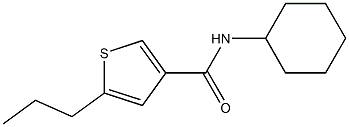 3-Thiophenecarboxamide,N-cyclohexyl-5-propyl-(9CI) Struktur