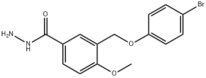 3-[(4-bromophenoxy)methyl]-4-methoxybenzohydrazide Struktur