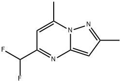 5-(difluoromethyl)-2,7-dimethylpyrazolo[1,5-a]pyrimidine Struktur