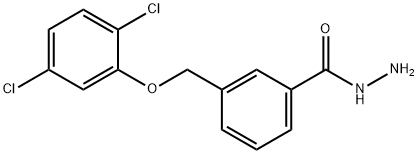 3-[(2,5-dichlorophenoxy)methyl]benzohydrazide Struktur