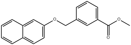 methyl 3-[(2-naphthyloxy)methyl]benzoate Struktur