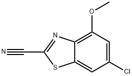 2-Benzothiazolecarbonitrile,6-chloro-4-methoxy-(9CI) Struktur