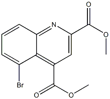 dimethyl 5-bromoquinoline-2,4-dicarboxylate Struktur