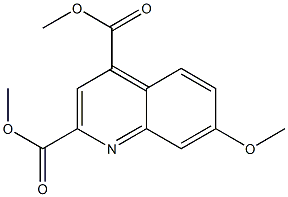 dimethyl 7-methoxyquinoline-2,4-dicarboxylate Struktur