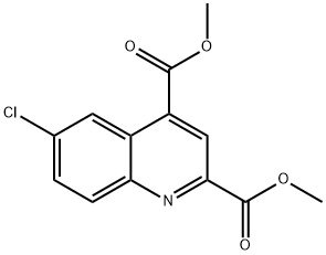 dimethyl 6-chloroquinoline-2,4-dicarboxylate Struktur