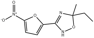 1,2,4-Oxadiazole,5-ethyl-2,5-dihydro-5-methyl-3-(5-nitro-2-furanyl)-(9CI) Struktur