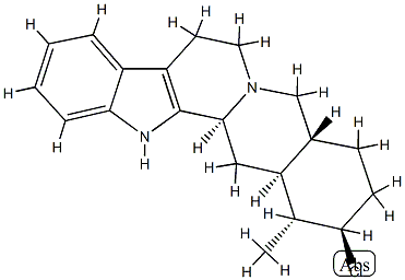 17β-Chloro-16α-methylyohimban Struktur