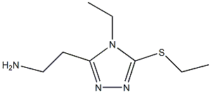 4H-1,2,4-Triazole-3-ethanamine,4-ethyl-5-(ethylthio)-(9CI) Struktur