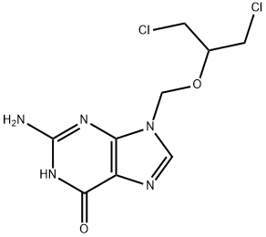 Dedihydroxy Dichloroganciclovir Struktur