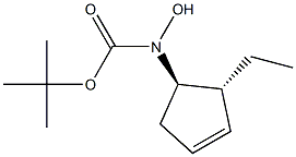 Carbamic acid, [(1R,2R)-2-ethyl-3-cyclopenten-1-yl]hydroxy-, 1,1-dimethylethyl ester, rel- (9CI) Struktur