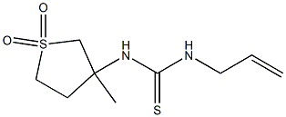 N-allyl-N'-(3-methyl-1,1-dioxidotetrahydrothien-3-yl)thiourea Struktur