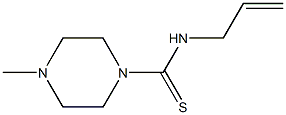 1-Piperazinecarbothioamide,4-methyl-N-2-propenyl-(9CI) Struktur