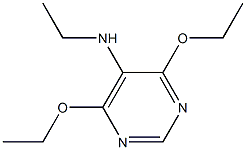 5-Pyrimidinamine,4,6-diethoxy-N-ethyl-(9CI) Struktur