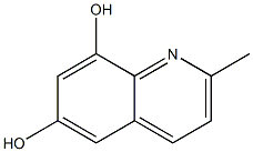 6,8-Quinolinediol,2-methyl-(9CI) Struktur