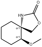 3-Oxa-1-azaspiro[4.5]decan-2-one,6-methoxy-,(5R,6S)-rel-(9CI) Struktur