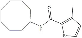 2-Thiophenecarboxamide,N-cyclooctyl-3-methyl-(9CI) Struktur