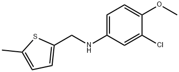 3-chloro-4-methoxy-N-[(5-methylthiophen-2-yl)methyl]aniline Struktur