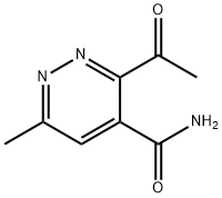 4-Pyridazinecarboxamide,3-acetyl-6-methyl-(9CI) Struktur