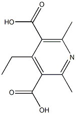 3,5-Pyridinedicarboxylicacid,4-ethyl-2,6-dimethyl-(9CI) Struktur