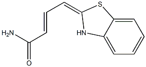 delta2,gamma-Benzothiazolinecrotonamide (8CI) Struktur