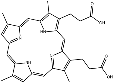 DEUTEROPORPHYRIN IX DIHYDROCHLORIDE Struktur