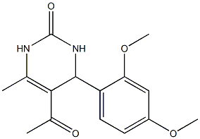 2(1H)-Pyrimidinone,5-acetyl-4-(2,4-dimethoxyphenyl)-3,4-dihydro-6-methyl-(9CI) Struktur