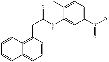 N-(2-methyl-5-nitrophenyl)-2-(1-naphthyl)acetamide Struktur