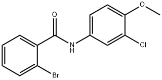 2-bromo-N-(3-chloro-4-methoxyphenyl)benzamide Struktur