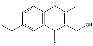 3-Quinolinemethanol,6-ethyl-4-hydroxy-2-methyl-(9CI) Struktur