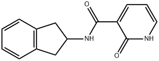 3-Pyridinecarboxamide,N-(2,3-dihydro-1H-inden-2-yl)-1,2-dihydro-2-oxo-(9CI) Struktur