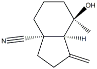 3aH-Indene-3a-carbonitrile,octahydro-7-hydroxy-7-methyl-1-methylene-,(3aR,7S,7aR)-rel-(9CI) Struktur